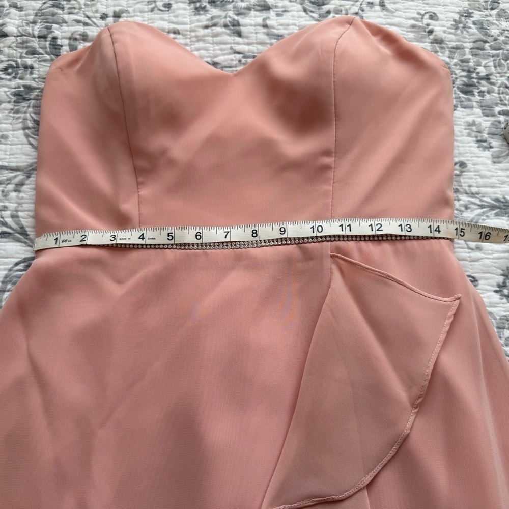 Christina Wu Rose Chiffon Formal Dress Size 12 | Bridesmaid Wedding Guest - Picture 14 of 15